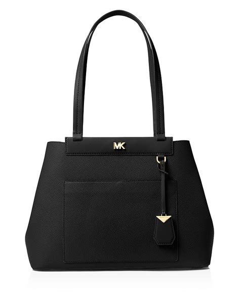 Michael Kors Meredith Medium East/West Bonded Leather Tote